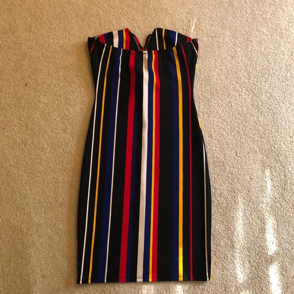 Mini stripped dress - Picture 2 of 2